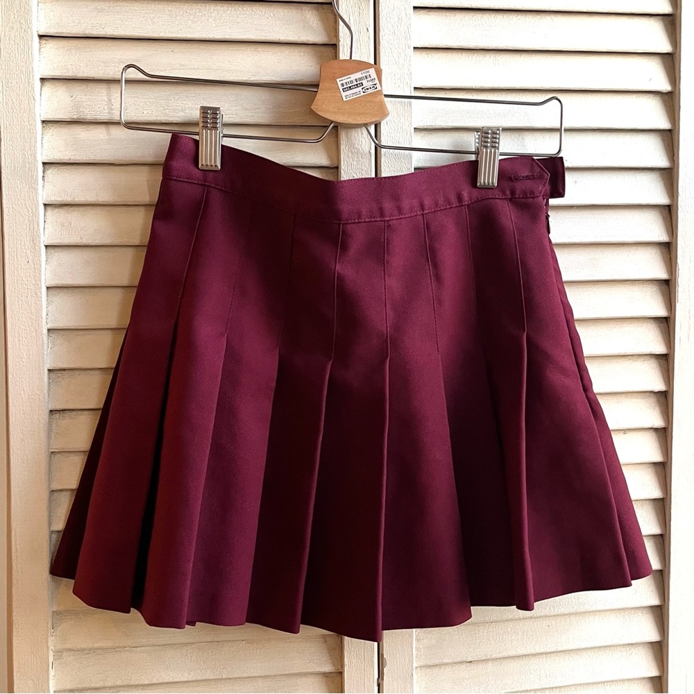 Maroon american apparel tennis skirt